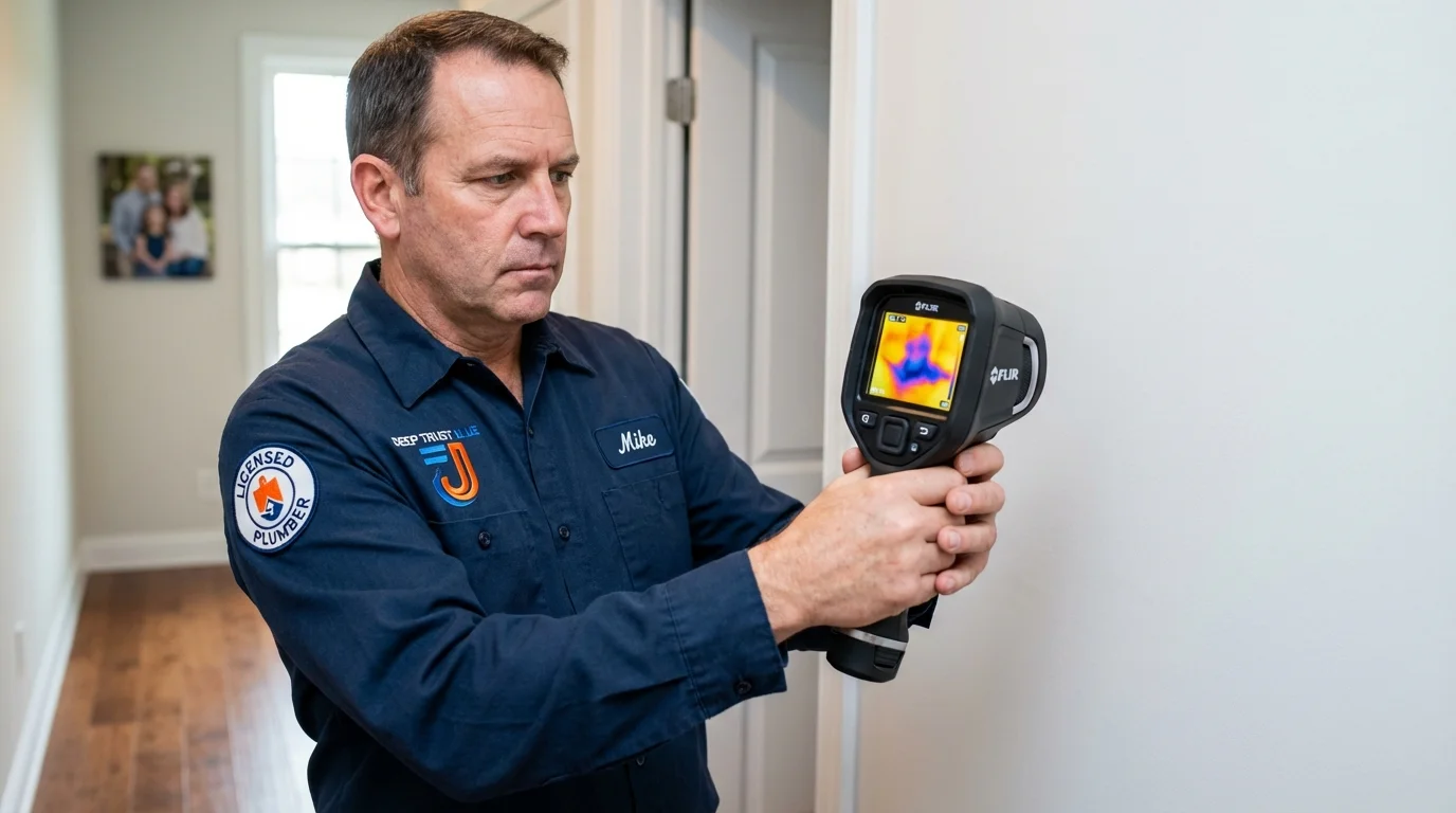 Thermal imaging leak detection by Johns Plumbing LLC in Sellersburg